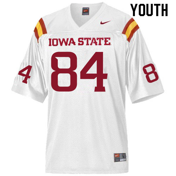 Youth #84 Ezeriah Anderson Iowa State Cyclones College Football Jerseys Sale-White - Click Image to Close